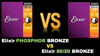 Elixir Phosphor Bronze VS Elixir 8020 Bronze [upl. by Ponce]