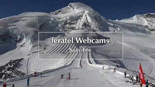 Webcams SaasFee – Frühlingsskilauf in der Schweiz [upl. by Naoj]