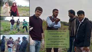 Field experimentSoil samplingUAFCranfield uni UKGastroenteritisDrFahadRasulDrPatrick McKenna [upl. by Lacim]