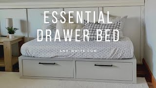 DIY Drawer Bed with Free Plans [upl. by Azpurua]