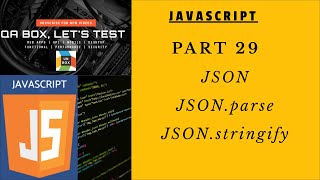 PART 29  JavaScript  JSON parse and stringify [upl. by Betta]