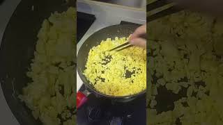 Scrambled eggs this way youtubeshorts scrambled scrambledegg easy [upl. by Dredi692]