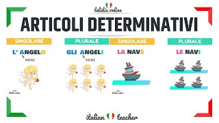 ARTICOLI DETERMINATIVI  easy exercises  Grammar  Italian for Beginners [upl. by Marks]