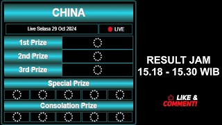 LIVE DRAW CHINA HARI INI SELASA 29 OKTOBER 2024 [upl. by Sylvia]