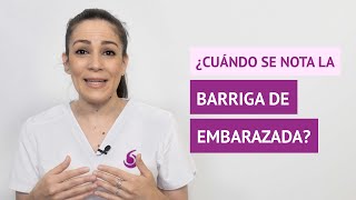 ¿En qué mes se empieza a tener barriga de embarazada [upl. by Orimisac771]