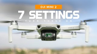 7 Settings New Pilots Should Turn On  DJI Mini 2 [upl. by Hehre]