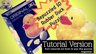 Bepuzzled 3D Crystal Puzzle Rubber Duck Tutorial Version [upl. by Luigi412]