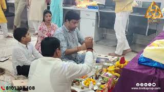 Diwali Pooja at TROIKA Property Solutions Lucknow diwalipuja troika lucknow realestate plot [upl. by Dave]