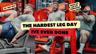 The HARDEST Leg Workout Ive ever done  Bodybuilding Motivation [upl. by Kent]