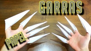 Como fazer garras de papel  Origami [upl. by Leighland]