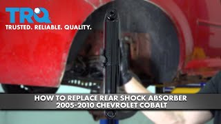 How to Replace Rear Shock Absorber 20052010 Chevrolet Cobalt [upl. by Cogswell]