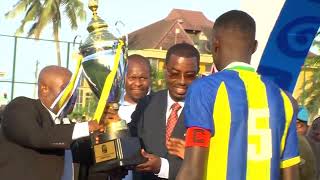 Timu ya Taifa U20 “Ngorongoro Heroes” ilivyokabidhiwa medali na kombe la ubingwa wa CECAFA U20 [upl. by Arrek]