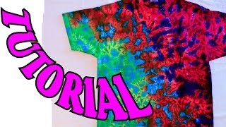 How to Tie Dye a Crinkle or Scrunch Design Full Tutorial 11 [upl. by Crist975]