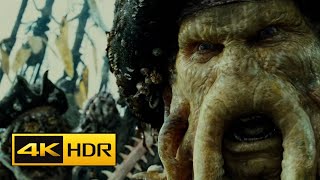 Davy Jones releases The Kraken scene 4k HDR  Pirates of the Caribbean Dead Mans Chest [upl. by Marijo120]