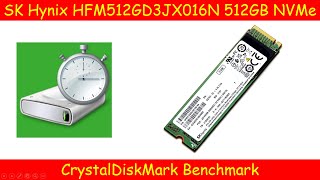 SK Hynix HFM512GD3JX016N 512GB NVMe SSD CrystalDiskMark Benchmark [upl. by Arahs126]