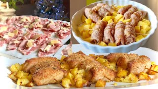 INVOLTINI DI LONZA IMPANATI AL FORNO con PATATE 🍖🥔 piatto delle feste [upl. by Radloff]