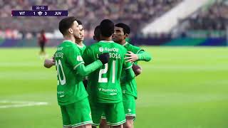 VITÓRIA X JUVENTUDE FOI JOGO MUITO DIFÍCIL ✨️🕹⚽️GAMEPLAY EFOOTBALL PES2021 PS4 [upl. by Arbua]