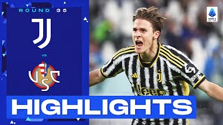 JuventusCremonese 20  Juve reclaim second place with home win Highlights  Serie A 202223 [upl. by Eocsor]