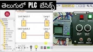 PLC Basics in Telugu  Online Test Mode PLC Software [upl. by Wrigley914]