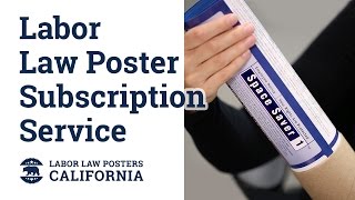 California Labor Law Poster Subscription Service Video [upl. by Rondi301]