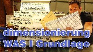 WAS Dimensionieren 1 I Grundlagen  Die Einflussfaktoren [upl. by Thevenot530]