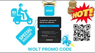 Wolt Promo Code 15€ Free  TZBRN8A [upl. by Anma628]