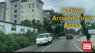 Accra Ghana 🇬🇭 prime area Drive Through Airport Residential Area tourghana accra ghana adukash [upl. by Sucitivel355]