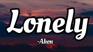 Akon  Lonely lyrics Video [upl. by Anilegnave369]