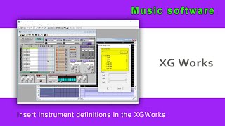 XGWorks  Insert instrument definition for newer Yamaha arrangers [upl. by Kcirdec]