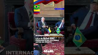 Lula se encontra com Presidente da Colômbia antes de evento que homenageia o Brasil [upl. by Erdnassac]