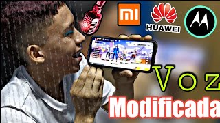 Como Cambiar La VOZ en FREE FIRE XIAOMIHUAWEI SAMSUNGMOTOROLA Todos Los Dispositivos [upl. by Mahseh]