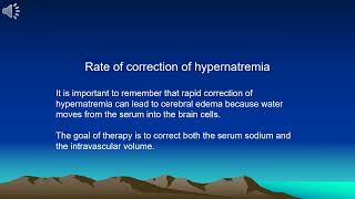 Correction of hypernatremia [upl. by Draned208]