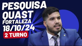 Primeira pesquisaQuaest de intenção de voto do segundo turno em Fortaleza [upl. by Christie]