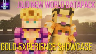 JoJo New World Gold Experience Showcase Minecraft Datapack [upl. by Eixirt]