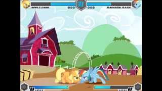 MLPFighting Is Magic  Applejack vs Rainbow Dash [upl. by Dalenna948]