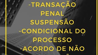 Prescrição X Transação penal Sursis Processual e ANPP [upl. by Westhead273]