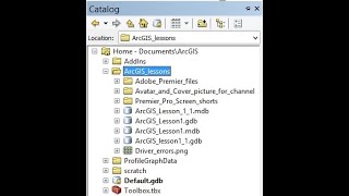 ArcGIS Creating file gdb and personal access mdb geodatabases Lesson1 [upl. by Ilyak]