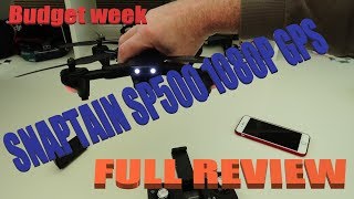 Snaptain SP500 1080p GPS Drone Full review [upl. by Aliehs991]