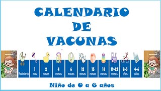 CALENDARIO DE VACUNAS SENCILLO [upl. by Elliott15]