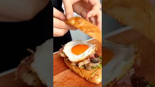 Vlog Breakfast🥣Bacon🥓croissant🥐Sandwich Panfried Steak [upl. by Aisenat]