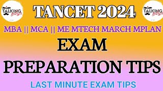 TANCET 2024  CEETA PG EXAM PREPARATION TIPS  MBA MCA ME MTECH MARCH MPLAN  talkingtamila [upl. by Monreal291]