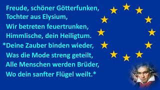 Ode to Joy An die Freude European Union Anthem [upl. by Nnaylloh]