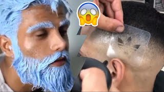 Barberos nivel dios 2021transformaciones extremas💈💇‍♂️ [upl. by Easlehc]