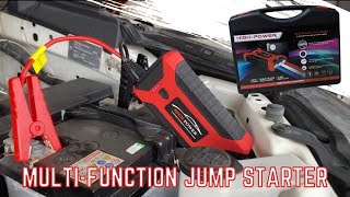 Jumper start kereta guna MULTIFUNCTION JUMP STARTER BEST CAR JUMP STARTER [upl. by Berwick]