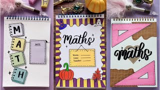 5 Creative Math Notebook Designs to Inspire You 📐📘  DIY Notebook Cover  NhuanDaoCalligraphy [upl. by Aruol821]