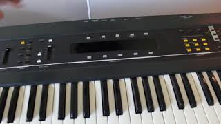 Ensoniq ESQ1 display problems no working buttons [upl. by Eidnarb586]