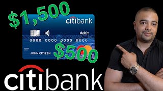 Citibank  500 Checking Bonus [upl. by Nohpets]