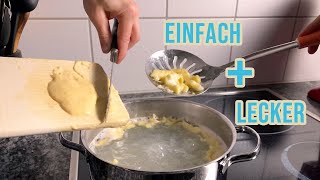 Spätzle ganz einfach selber machen  Käsespätzle als Beilage und Schweizer Bizochels [upl. by Nathalie]