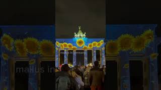 Light festival in Germany mallusingermany lightfestival berlin germanmallu [upl. by Galateah]