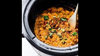 BBQ Crock Pot Lentil Chili Vegan Friendly [upl. by Arual]